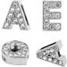 AUEAR 52 Pack Silver Rhinestone A-Z 8mm Slide Charms - Alphabet Letter Charm for DIY Jewelry Making - Buy Online on GoSupps.com
