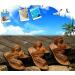 Men's Summer Non-Slip Sandals - Breathable Orthopedic Bunion Corrector Flip Flops for Pain Relief | Casual Beach Sandals for Hallux Valgus - Perfect Daddy Gifts - 7.5 Brown - Buy Online on GoSupps.com