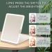 2023 Upgraded Travel Makeup Mirror with Lights and 3x 5x Magnifying, Portable, Touch Screen, USB Rechargeable - Large - Buy Online on GoSupps.com