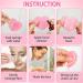 100 Heart Shape Facial Sponges | Natural Cellulose | Reusable Makeup Remover Sponge | Exfoliating Face Cleansing Sponge - Pink - Buy Online on GoSupps.com