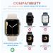 Waterproof Apple Watch Screen Protector Case Series 8 7 (45mm) - Tensea 2 in 1 Accessories, Tempered Glass Film, Rugged Matte Black Cover for Men & Women - Buy Online on GoSupps.com