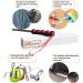 Bluemary Cat Feather Toy Set - 2 Retractable Wand Toys & 4 Rainbow String Teasers | Interactive Indoor Toys for Kittens & Cats - Buy Online on GoSupps.com
