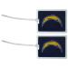 NFL Los Angeles Chargers Vinyl Luggage Tag, 2pk, Blue