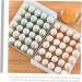 Healvian 2pcs Egg Storage Box Eggs Refrigerator Food Tray Fridge Clear Egg Tray Egg Holder re-usable White 26x34x8.5cm - Buy Online on GoSupps.com