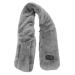 Heated neck wrap soft breathable muscle relaxation vibration massage USB-powered heating scarf warm for the outdoor area (dark gray)
