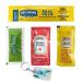 Ketchup Relish Mustard & Mayonnaise Packets (25 of each) (100 Total) Ultimate Condiment Bundle - Ensemble Ultime de Condiments : Sachets de Ketchup Relish Moutarde & Mayonnaise and a one of a kind Abstract Art Keychain by PaLiSoL CREATiONS Catsup - Picnic