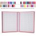 DEWIN Nail Polish Display Book - 216 Rooms for Nail Tips | Nail Art Presentation Book (Pink) for Professionals & Artists - Buy Online on GoSupps.com
