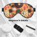 Colorful Sunflower Blackout Sleep Eye Mask - Unisex Adjustable Elastic for Travel Yoga & Naps - Buy Online on GoSupps.com