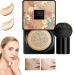 Wonderninelife Beauty Cream Base Mushroom Head Air Cushion Cc Cream Beauty Clear Cover Beauty Cream Long Lasting Moisturizing Oil Control (Natural Color-A)