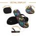 Mnsruu Black Palm Leaf Flip Flops - XL for Home Hotel Spa & Travel | Eco-Friendly Comfort - Buy Online on GoSupps.com