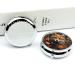 Small Travel Pill Case - Round Metal Pill Box | 3 Compartment Portable Organizer for Travel & Daily Use | Fox - Buy Online on GoSupps.com