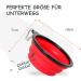 Petsation Foldable Dog Bowl - Travel-Friendly 1000ml Water & Food Bowl (2 Pack) - Perfect for On-the-Go Dogs - Original Design in Red - Buy Online on GoSupps.com