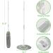 BOOMJOY Twist Mop - Self-Wringing Wet Floor Cleaning Mop with Microfiber Ratchet Tornado and 3 Reusable Heads - White - Buy Online on GoSupps.com
