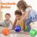 Football 15 cm with Pump - Indoor Sensory Ball for Kids (Aged 2-8) | 3 Pack Toddler Balls with Letters - Perfect for Girls & Boys - Buy Online on GoSupps.com