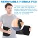 HKJD Abdominal Binder with Compression Pad | Hernia Belt for Women and Men | Belly Button Navel Support | Relieve Pain | Black 2XL-3XL - Buy Online on GoSupps.com