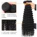Brazilian Deep Wave Human Hair Bundles 9A | 100% Unprocessed Virgin Remy Hair | Deep Curly Weave for Black Women | Natural Color | 18 20 22 Inches - Buy Online on GoSupps.com
