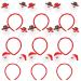 frcolor Christmas Headbands Santa Claus Christmas Tree Antlers (Oklahoma) Bears Gloves Headbands for Christmas Set of 9
