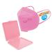 Energy fusion mask box + 10st masks in the set |Storage box for masks + 10 masks |Mask boxes |Perfect for school office on the go (Pink 10)