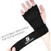 ProFitness Cross Training Gloves with Non-Slip Palm & Wrist Wrap Support | Prevent Calluses, Perfect for WODs & Weightlifting | Black, Medium | Men & Women - Buy Online on GoSupps.com
