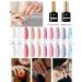 Phoenixy Poly Nail Gel Kit - 10 Colors Poly Extension Starter Set with Top Coats & Manicure Tools - Ideal Gifts for Women - Buy Online on GoSupps.com