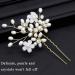 Sppry Wedding Hair Pins - Elegant Pearl Floral Crystal Hair Accessories for Bridal Women (Gold) - Set of 3 - Buy Online on GoSupps.com