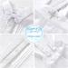 Booulfi Baby Boy's 5 Pcs Christening Baptism Outfit Set | Long Sleeve Suit 0-3 Months White - Buy Online on GoSupps.com