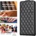 Luxury iPhone X/XS Case - Leather Wallet & Magnetic Folding Cover | VQWQ Black Protective Handy Case for iPhone X/XS 5.8 - Buy Online on GoSupps.com