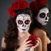 Day of the Dead Sugar Skull Tattoos - 12 Sheets, 6 Large Halloween Face Temporary Tattoos - Buy Online on GoSupps.com