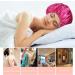 2-Piece Adjustable Silk Bonnet Set for Women - Red+Black Satin Sleep Caps for All Hair Lengths - Curly Hair Protection Head Cover - 36cm - Buy Online on GoSupps.com