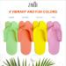 ZMOI Pedicure Slippers - 12 Pairs of Disposable Anti-Slip Flip Flops - One Size Fits All - Comfortable & Safe - 4 Colors - Ideal for Spa & Nail Salon - Buy Online on GoSupps.com