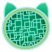 FRCOLOR Brush Pad Rack Makeup Brush Storage Box Cleaning Scrubber Makeup Cleaning Mat Hair Brush Cleaner Brush Cleaning Mat Para Guardar Make Dry Silica Gel Tool Makeup Brush Stand 11x11cm Green
