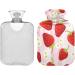 Shop Naanle Daisy Strawberry 2L Transparent Hot Water Bottle for Pain Relief | Large Heat & Cold Therapy for Bed Hands & Feet - Buy Online on GoSupps.com