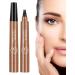 Liquid Eyebrow Pencil Brow Pencil with Fork Tip 4 Point Waterproof Eyebrow Pencil No Smudge Liquid Brow Quick Dry EyeLiner for Long Lasting Light Brown - Buy Online on GoSupps.com