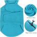 VIVAGLORY Dog Fleece Jacket Vest for Large Dogs - Turquoise, Size L (Chest 66-81cm) - Buy Online on GoSupps.com