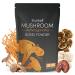Bunkell Ashwagandha Mushroom Powder Adaptogenic 10 Mushrooms Complex W/Ashwagandha - Lion's Mane Reishi Chaga & Maitake - Adaptogens Powder for Energy Cognitive & Immune Support 40 Servings