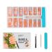 LIARTY French Short Fake Nails 140 Pcs - 14 Sizes White Acrylic Press on Nails for Women - Buy Online on GoSupps.com
