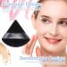 8PCS Velvet Triangle Powder Puff Set for Face & Body Makeup - Black - Buy Online on GoSupps.com