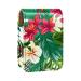 Travel Lipstick Organizer Case Lipstick Case Portable Makeup Bag With Mirror Tropical Leaves and Flowers L610o2fucu