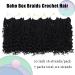 Goddess Box Braids Crochet Hair 10 Inch with Curly Ends | Bohemian Boho 3X Synthetic Braiding Hair for Women (Pack of 7) - 1b - Buy Online on GoSupps.com