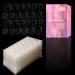 Allstarry 1200 pieces (50 sheets) Klebel ashinats waterproof breathable double-sided jelly nail sticker super sticky false nail glue transparent flexible for the manicure 1200 sheet