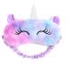 Eye mask for sleeping animal eye mask plush cartoon unicorn for adult children 3d sweet eye mask unicorn breathable eyehade ideal for travel napty ... (purple)