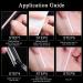 XXL Clear C Curve Half Cover Nail Tips - 100 Pcs Acrylic False Nails - Long Straight Square Shape - Previvo Traceless - 10 Sizes NO.5-100PCS - Buy Online on GoSupps.com