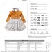 Haokaini Toddler Girls Floral Ruffle Sleeve Dress Set 4-5 Years, Cotton Ribbed with Bow Detail, Princess Tutu Skirt, Fall Clothes - Khaki - Buy Online on GoSupps.com