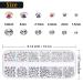 1500-Piece Rhinestones Set - 6 Sizes of Self-Adhesive Glittering Stones for Nail Art Clothing & Handicrafts with Picker Pen & Tweezers - Buy Online on GoSupps.com