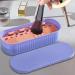 AIYING Makeup Brush Cleaning Mat - Drying Rack Makeup Sponge Cleaner Storage Box | Portable Dustproof Cleaning Tool for Makeup Brushes Sponges Three Generations of Purple - Buy Online on GoSupps.com