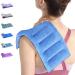 SuzziPad Microwave Heating Pad for Pain Relief, 7x18" Multipurpose Heating Pads for Cramps, Muscle Ache, Joints, Back Pain, Neck, Shoulder, Microwavable Heat Pack Moist Heat, Warm Compress, Blue Light Blue-7x18" 7x18"-1PK