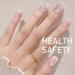 False Nails 24 PCS Press On Nails Short Floral Gradient Short Fake Nails Full Cover Short Nails Glue On Reusable Fake Press On Nails Decorative Short Press On Nails Square for Women Girls - Buy Online on GoSupps.com