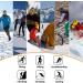 Sunew Winter Thermal Socks 2 Pack - Insulated Heat Thick Crew Socks for Men & Women - Snowflake Wave Stripes Design - Black- Medium - Buy Online on GoSupps.com