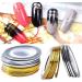 Froiny 20 Rolls Nail Art Stickers - Golden Silver Striped Tape Self-Adhesive Nail Decoration for Perfect Nail Art - Buy Online on GoSupps.com