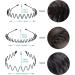 Men's Black Metal Headband Set - Non-slip Hair Bands for Sports, Weddings & Daily Wear (3pcs) - Buy Online on GoSupps.com